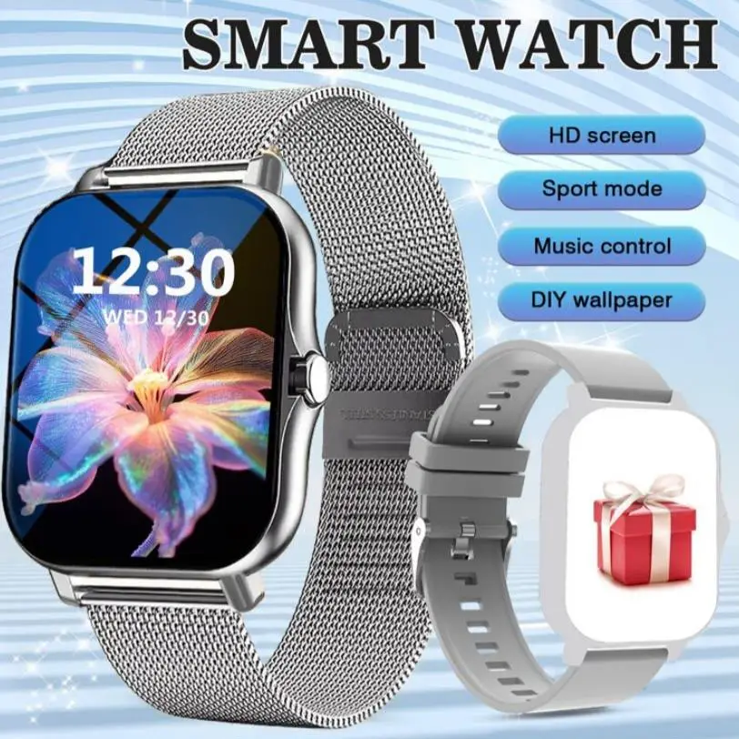 Reloj inteligente Y13 Plateado — imagen 2