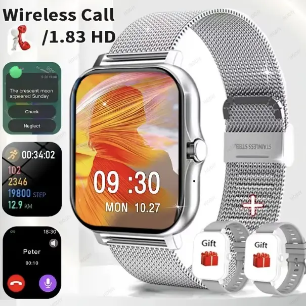 Reloj inteligente Y13 Plateado — imagen 1