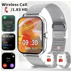 Reloj inteligente Y13 Plateado miniatura 1